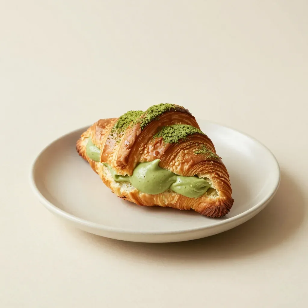 Matcha Cream Croissant, 말차 크림 크루아상