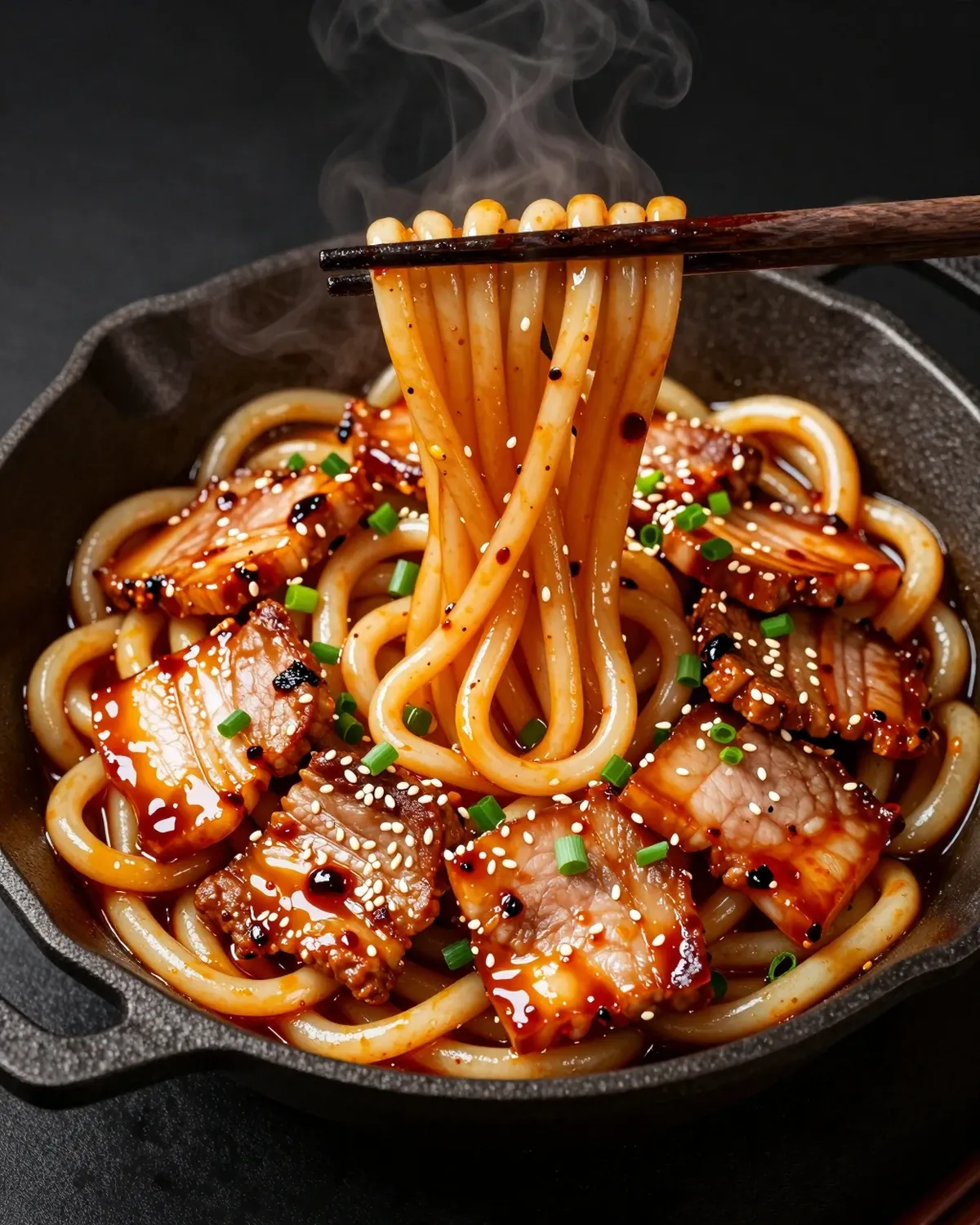 Noodles with JANG! sauce