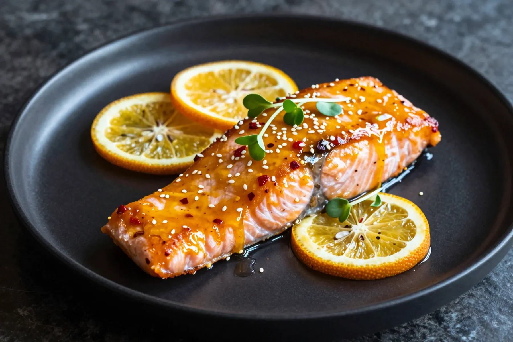 Salmon with Citrus Gold